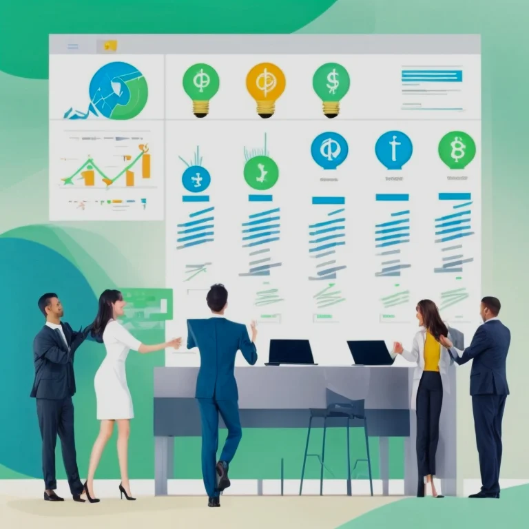 Equipo de profesionales en capacitación económica